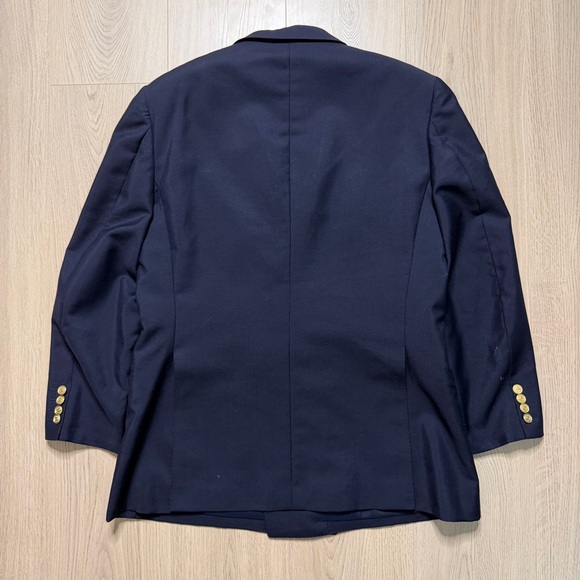 Vintage Burberrys Double Breasted Wool Mohair Blazer Sport Coat Mens 40R Medium - Picture 2 of 11